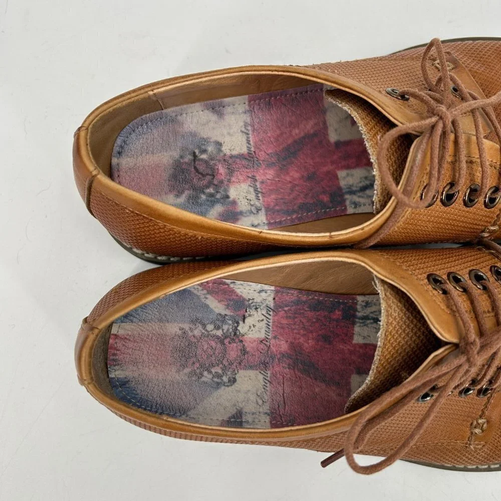 ENGLISH LAUNDRY Men's Brown Leather Oxford Lace Up Office Shoes Size 11